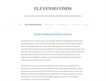 Tablet Screenshot of elevenseconds.com